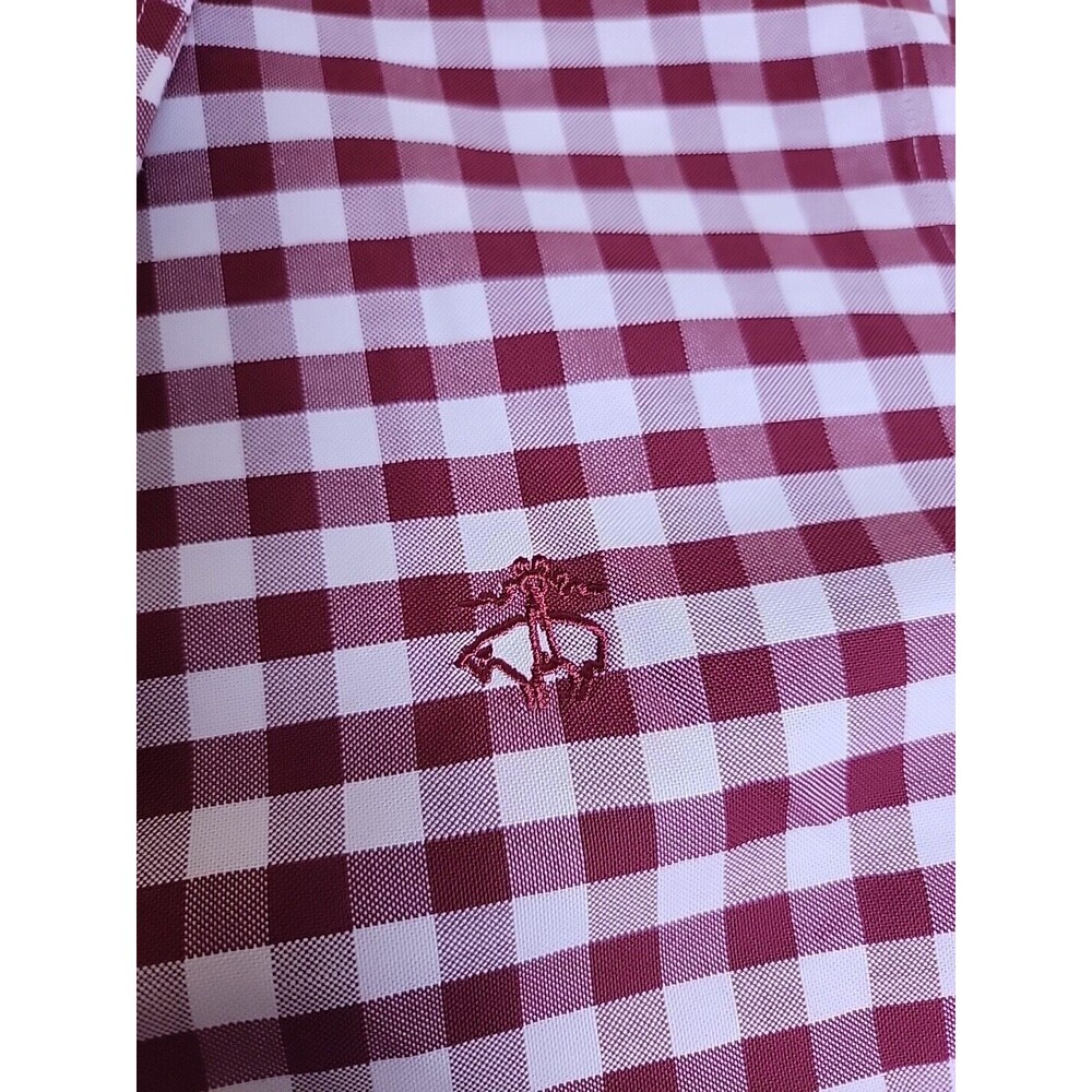 Brooks Brothers Shirt Mens L Fleece Red Plaid Supima Cotton Dad Preppy Logo - Picture 4 of 12